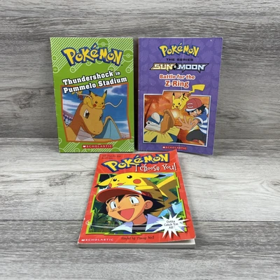 $23.99 • Buy Vintage POKEMON 3 Books: I CHOOSE YOU #1, Battle For Z Ring, Thundershock