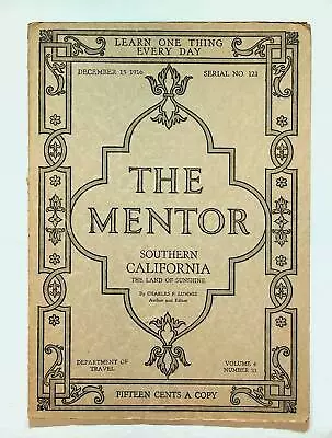 Mentor Magazine #121 VG 1916 • $25