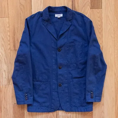 J. Crew Wallace & Barnes Men's Slim Fit Cotton Linen Blue Chore Blazer 36S • $49.99