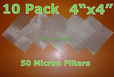 (10 Pack) 50 Micron Stainless Steel Mesh 50u Extractor Screen Puretane Safe! • $11.99