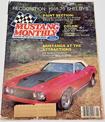 Mustang Monthly Magazine Jan 1983 Lehmann Osborn 69-70 Shelbys Cinderella Ford • $6.99