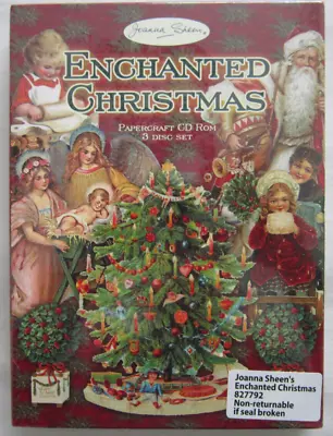 £4 • Buy JoannaSheen Enchanted Christmas Papercraft CD Rom 3 Disc Set New Sealed