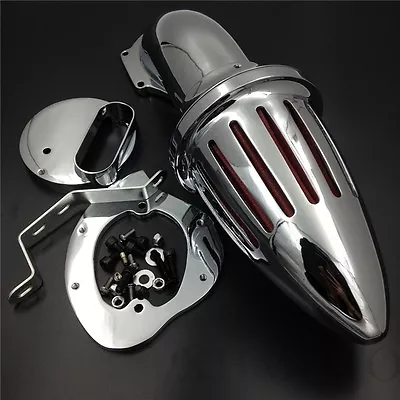 $98.23 • Buy Bullet Air Cleaner For Yamaha V-Star 1100 Dragstar XVS1100 1999-2012 CHROME