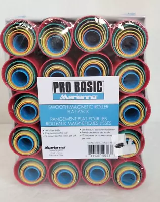 Pro Basic Marianna Smooth MAGNETIC ROLLER SET~ Flat Pack ~NIB 12 Dozen!!! • $10