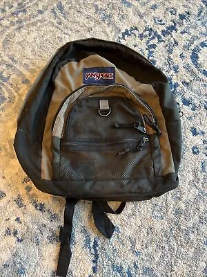 $59.99 • Buy Vintage 90s Jansport Tan Black Backpack Day Pack Hiking Made In USA