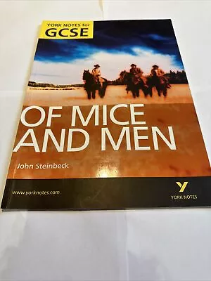 Of Mice And Men: York Notes For GCSE (Grades A*-G) By Martin Stephen (Paperback • £4.99