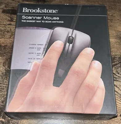 NEW~Brookstone Scanner Mouse USB (Scans Documents Photos Receipts) • $19.99