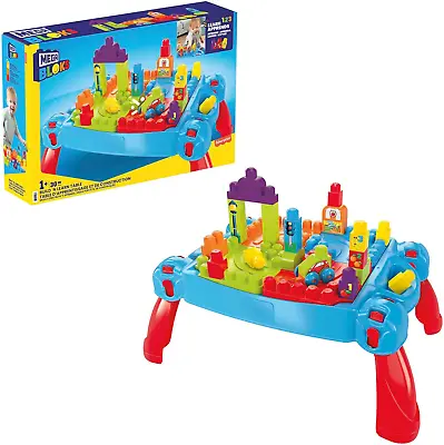 MEGA BLOKS Build 'n Learn Table Toy Building Set With Big Building Blocks And 1 • £18.87