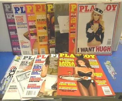 Playboy Magazine 2004 - 2013 Amber Heard Marilyn Monroe Lot Of 10 Fn- • $10