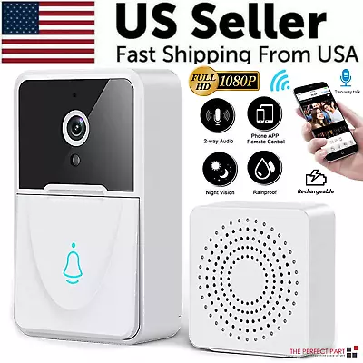 Wireless Security WiFi Smart Doorbell Intercom Video Camera Bell Chime Door Ring • $15.49