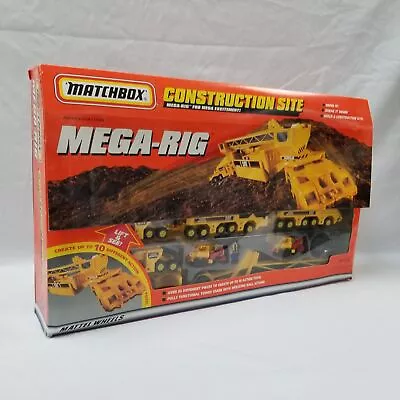 MatchBox Mega-Rig Construction Site CAT Play Set NIB 1997 NEW SEALED • $100