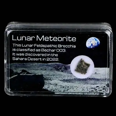 Moon Rock Lunar Meteorite Bechar 003 Algerian Sahara Desert Discovered 2022 • $47.99