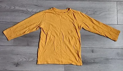 Next Plain Yellow (mustard?) Long Sleeve Top. Labelled 6yrs Height 116cm. • £5.95