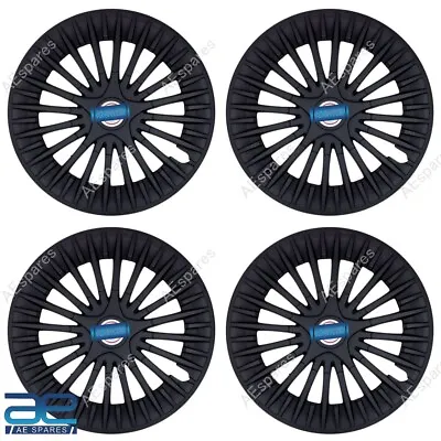 4 Pcs New Wheel Hub Caps Cover Plastic Black 14-15  For Cars Universal GEc • $173.59