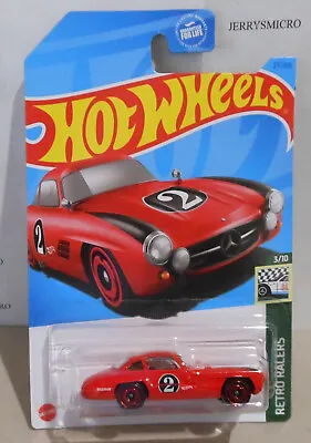 Hot Wheels Retro Racers Series Mercedes-benz 300 Sl In Red  #3/10 Or #27/250 • $2.20