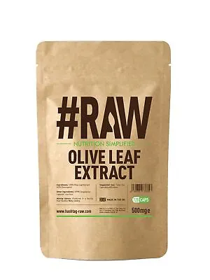 #RAW Olive Leaf Extract | 500mg V Capsules | 40% Oleropein | Anti-Oxidant • £4.39