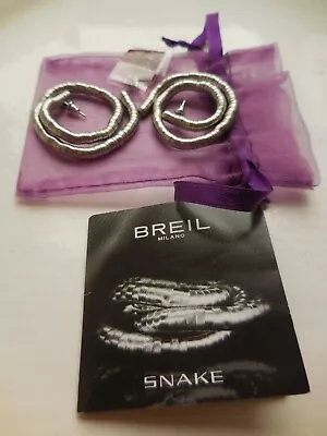£80 • Buy Breil Milano Snake Earrings For Pierced Ears