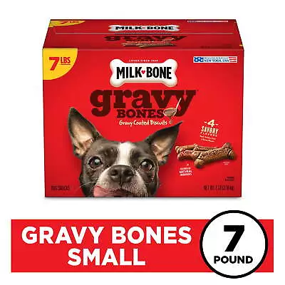 Milk-Bone GravyBones Dog Biscuits Small Dog Treats 7 Lb. • $14.94