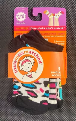 Little Miss Matched (LittleMissMismatched) 3 Single Low Cut Liner Socks  (New) • $4