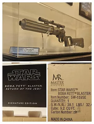 Master Replicas Star Wars Boba Fett Blaster ROTJ Signature Edition 1:1 SW-159SE • $6950