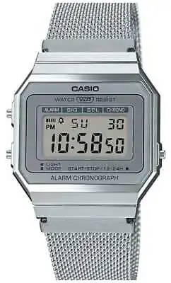 Casio | Vintage | Steel Mesh Bracelet | Stop-Watch | LED Backlight A700WEM-7AEF • $126.50