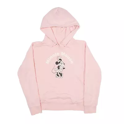 DISNEY Minnie Mouse Hoodie Pink Pullover Girls XL • £13.99