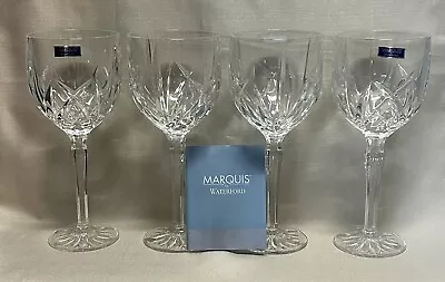 E5179 Waterford BROOKSIDE Marquis Wine Glasses Goblets Set Of 4 NEW In Box • $60
