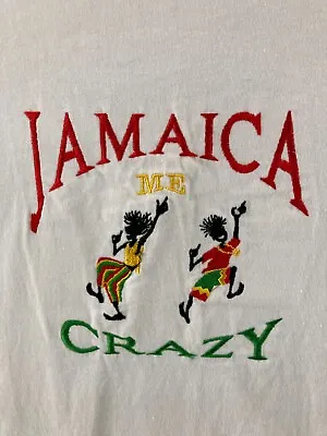 Vintage T Shirt Mens XL Jamaica Me Crazy Sun Island Shirt • $15