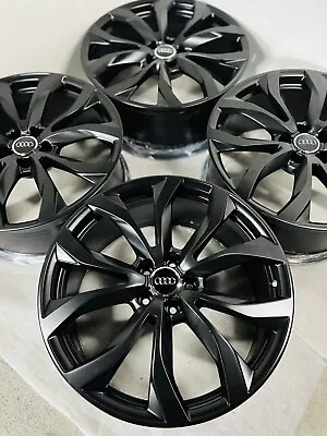 20  X 8.5” Audi A6 Allroad S6 S4 OEM Factory Wheels Rims Set Black Satin Forged • $1699