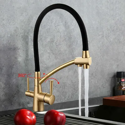 £60 • Buy Kitchen Taps Drink Water Filter 3 In 1 Water Filter Purifier Pull Out Mixer Tap