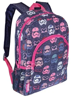 £10.99 • Buy New BNWT Pink And Purple Star Wars Stormtrooper Backpack School Bag
