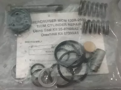 NEW MERCURY 87399A-2 OVERHAUL KIT Mercruiser Sterndrive Outdrives BRAVO XZ ONE • $124.95