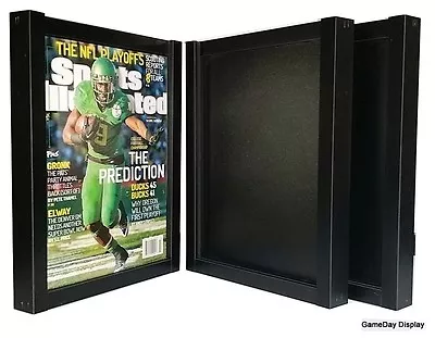 Magazine Sports Illustrated Display Frame Case Black Shadow Box Lot Of 3 • $93.50