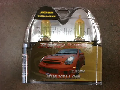 TOP SPEED PRO-1 JDM VIP HID Yellow Light Bulb Bulbs Pair H10 H10HB 2500K • $20.69