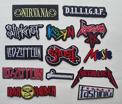 £2.25 • Buy Music Rock Punk Vintage Bands Badges Iron Or Sew On Embroidered Patches