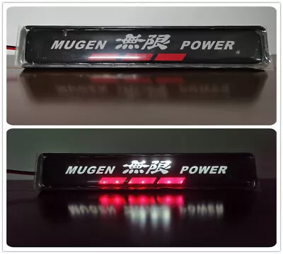 Mugen Power LED Light Fit For Car Front Grille Badge Illuminated Decal Sticker • $13.99