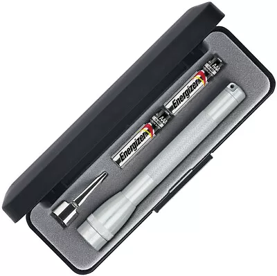 Mag-Lite Mini Maglite Silver 5  Aluminum Water Resistant Flashlight 009 • $16.95