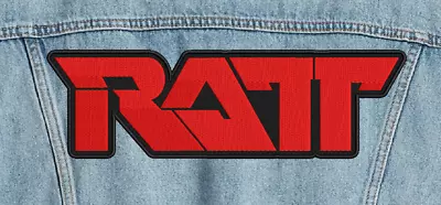 RATT BACK Patch Embroidered High-Quality Ratt Band Logo Patch Red • $16