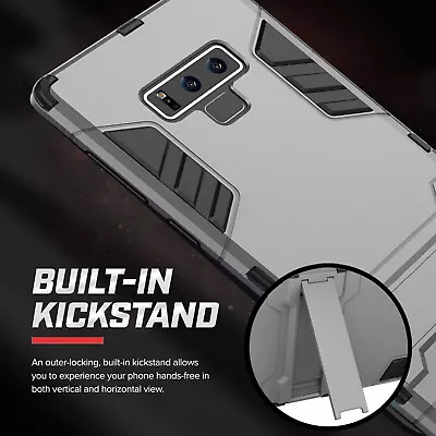 Armor Case Slim Built-in Kick Stand Cover For Samsung S7 S8 S9 Plus Note 8 9 • $10.44