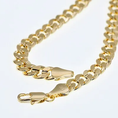 14k Gold Plated 6mm 24  Cuban Chain Necklace Hip Hop Jewelry • $14.99