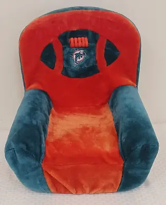 Vintage NFL Football Plush Soft Kids Chair MIAMI DOLPHINS 1990s Pet Dog Cat Bed • $99.99