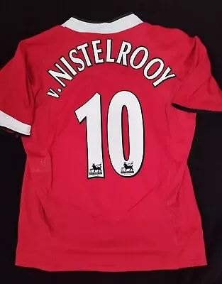 Manchester United Shirt 2004/2005 2005/2006 Home Ruud Van Nistelrooy 10 Size L • $73.98