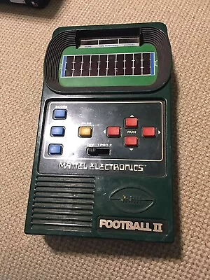 Vintage 1978 Mattel Electronics Handheld Game Football II 2 / TESTED & Working • $29.99
