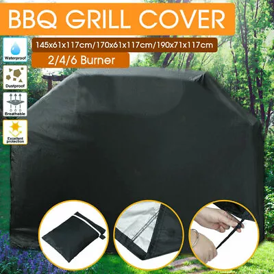 Waterproof BBQ Cover 2/4/6 Burner Outdoor Gas Charcoal Barbecue Grill Protector • $20.39