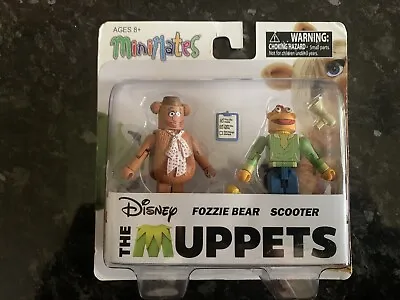 Minimates The Muppets Fozzie Bear & Scooter Figures New Sealed • £12.49