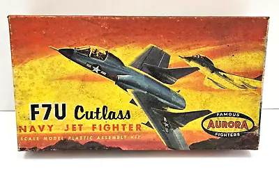 1/70 Aurora F7u Cutlass Navy Jet-fighter #496_.49 New Vintage Airplane Model Kit • $48.99