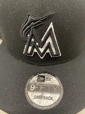 Miami Marlins Exclusive Hat Feet All Snapback Usa Black Flag  • $22