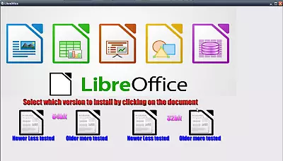 Office Software Suite Mac & Windows PC Home Student LibreOffice Program 2023 • $9.95