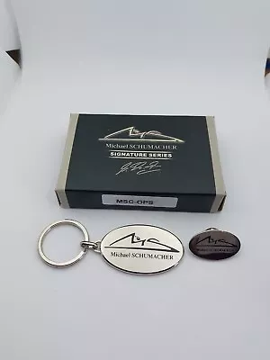 Michael Schumacher Memrobiola Key Ring - Lapel /pin Badge -new • £3