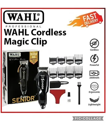 Wahl Senior Cord/Cordless 5 Star Clipper Barber Professional Hair Trimmer • $179.95